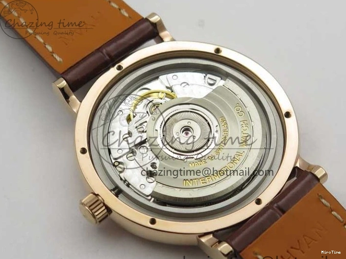 MIROTIME 0429 Portofino 37mm RG V7F 1:1 Best Edition Gray Dial on Deep Brown Leather Strap A SunProtective 7090